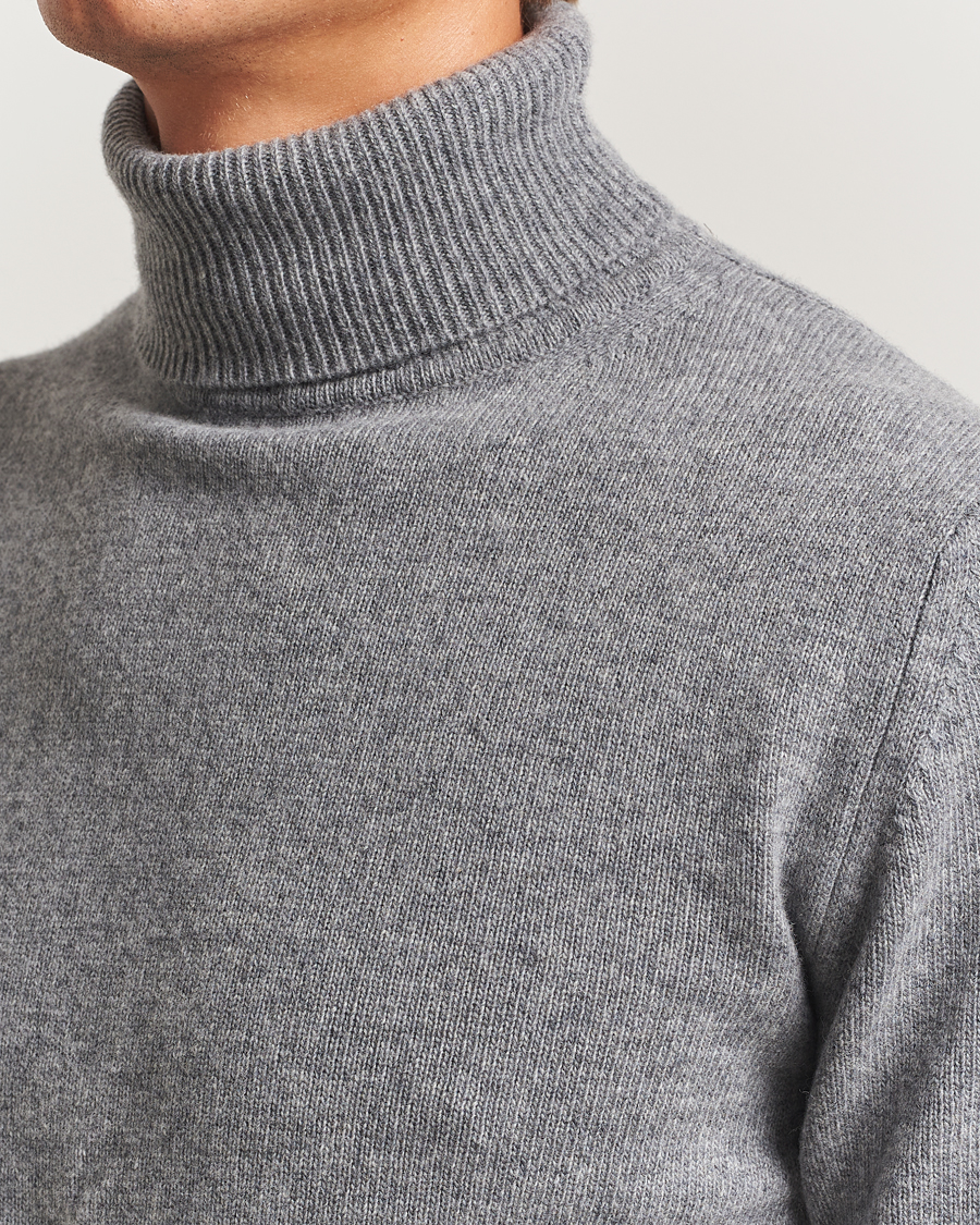 Homme | Pulls Et Tricots | Stenströms | Brushed Merino Rollneck Grey