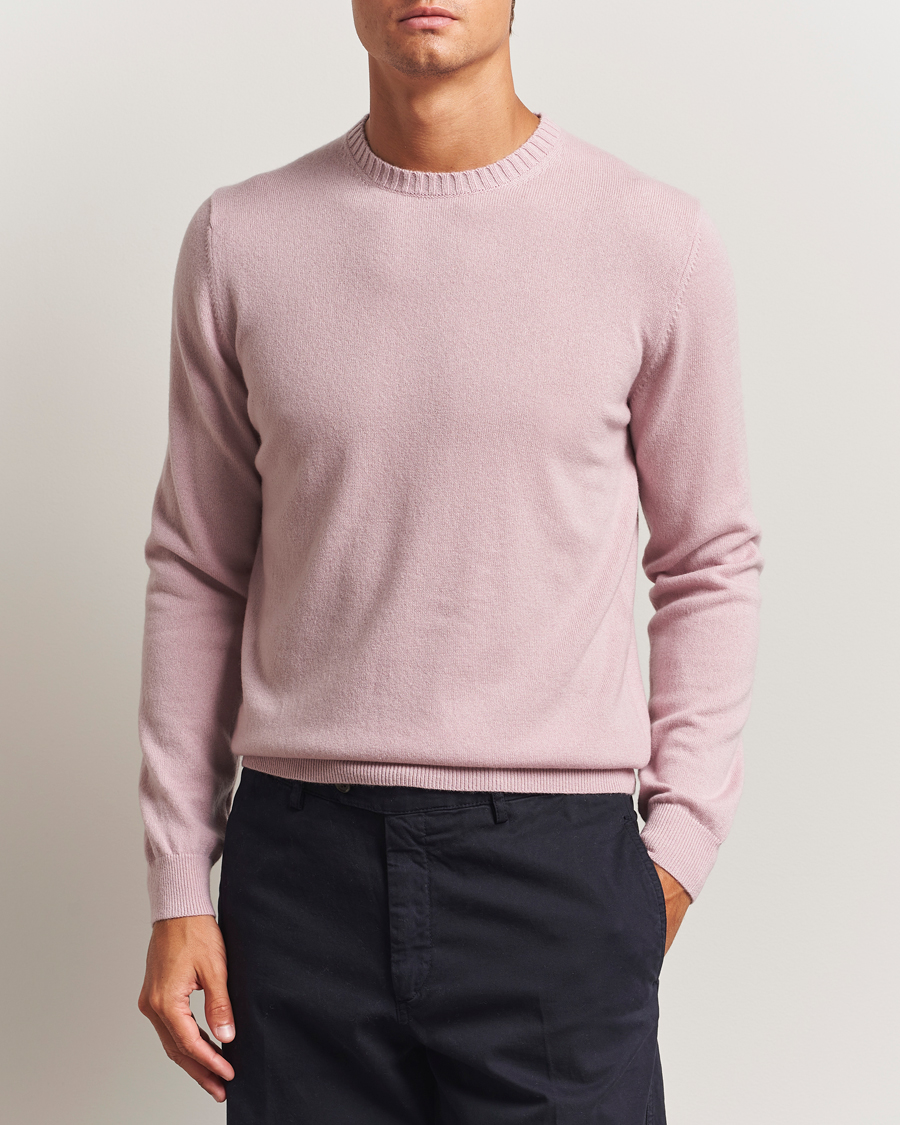 Homme | Pulls Et Tricots | Stenströms | Cashmere Crewneck Dusty Pink