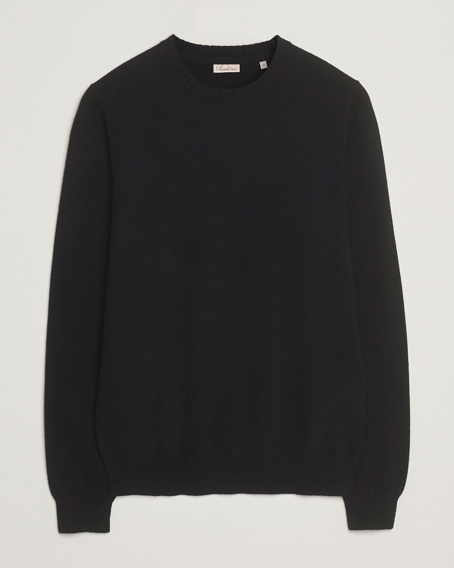 Heren | Truien | Stenströms | Cashmere Crewneck Black