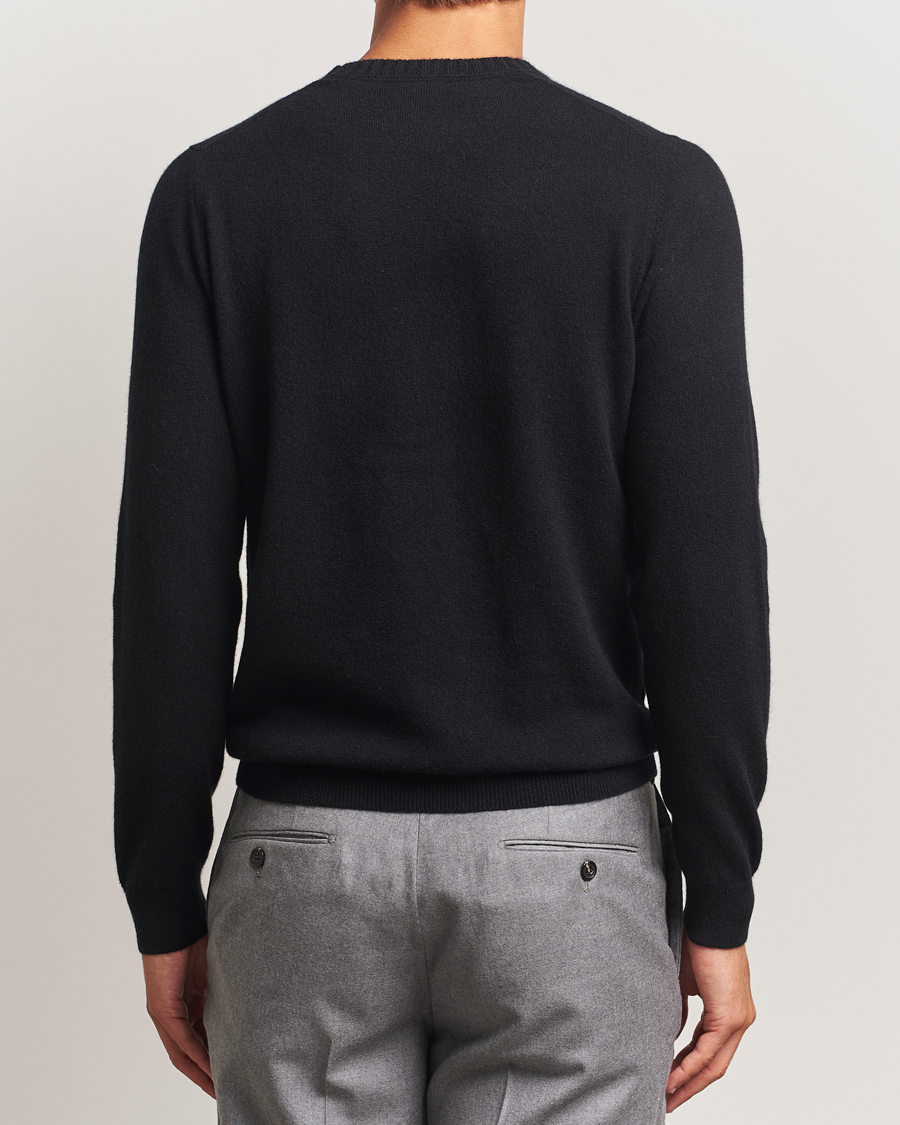 Heren | Truien | Stenströms | Cashmere Crewneck Black