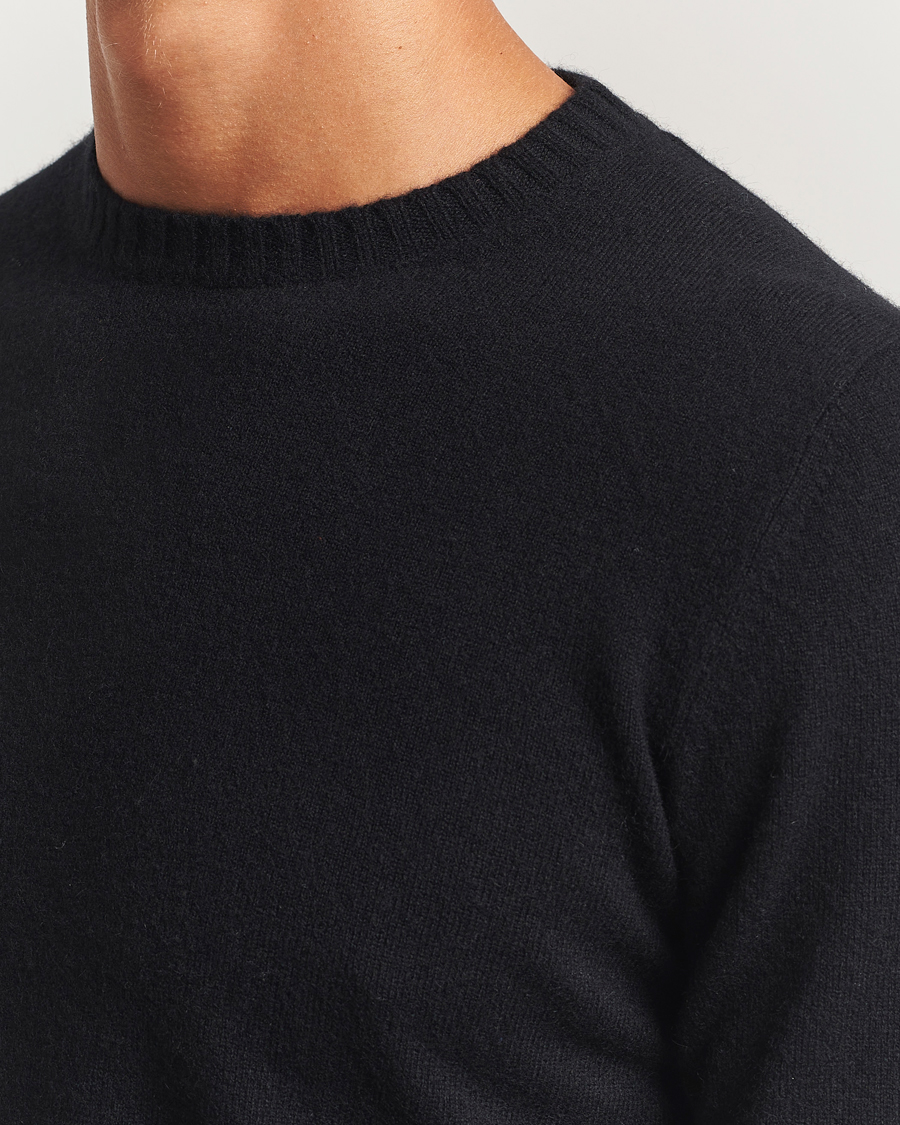 Heren | Truien | Stenströms | Cashmere Crewneck Black