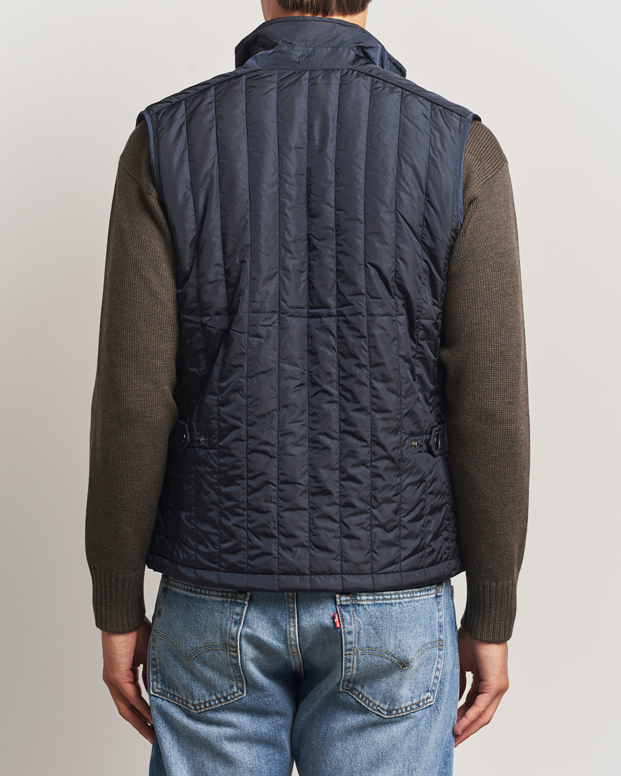 Homme | Gilets | Stenströms | Nylon Quilted Light Padded Vest Navy
