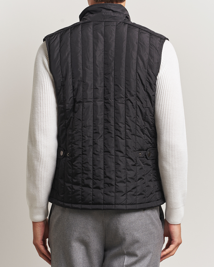Homme | Gilets | Stenströms | Nylon Quilted Light Padded Vest Black