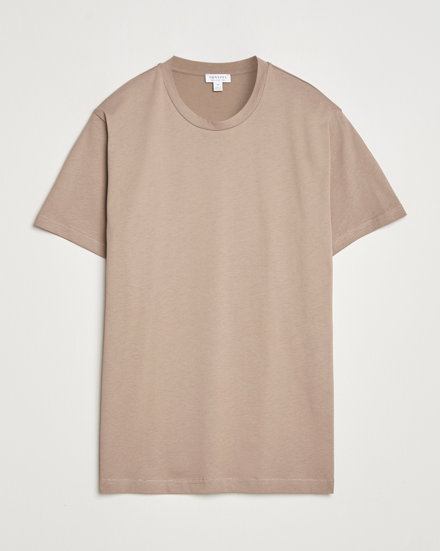 Homme | T-shirts | Sunspel | Riviera Midweight T-Shirt Mink