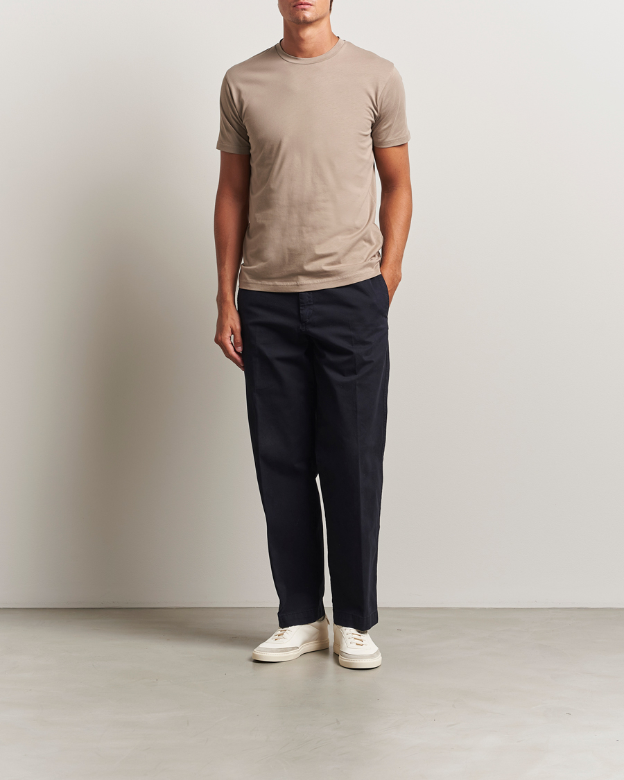Homme | T-shirts | Sunspel | Riviera Midweight T-Shirt Mink