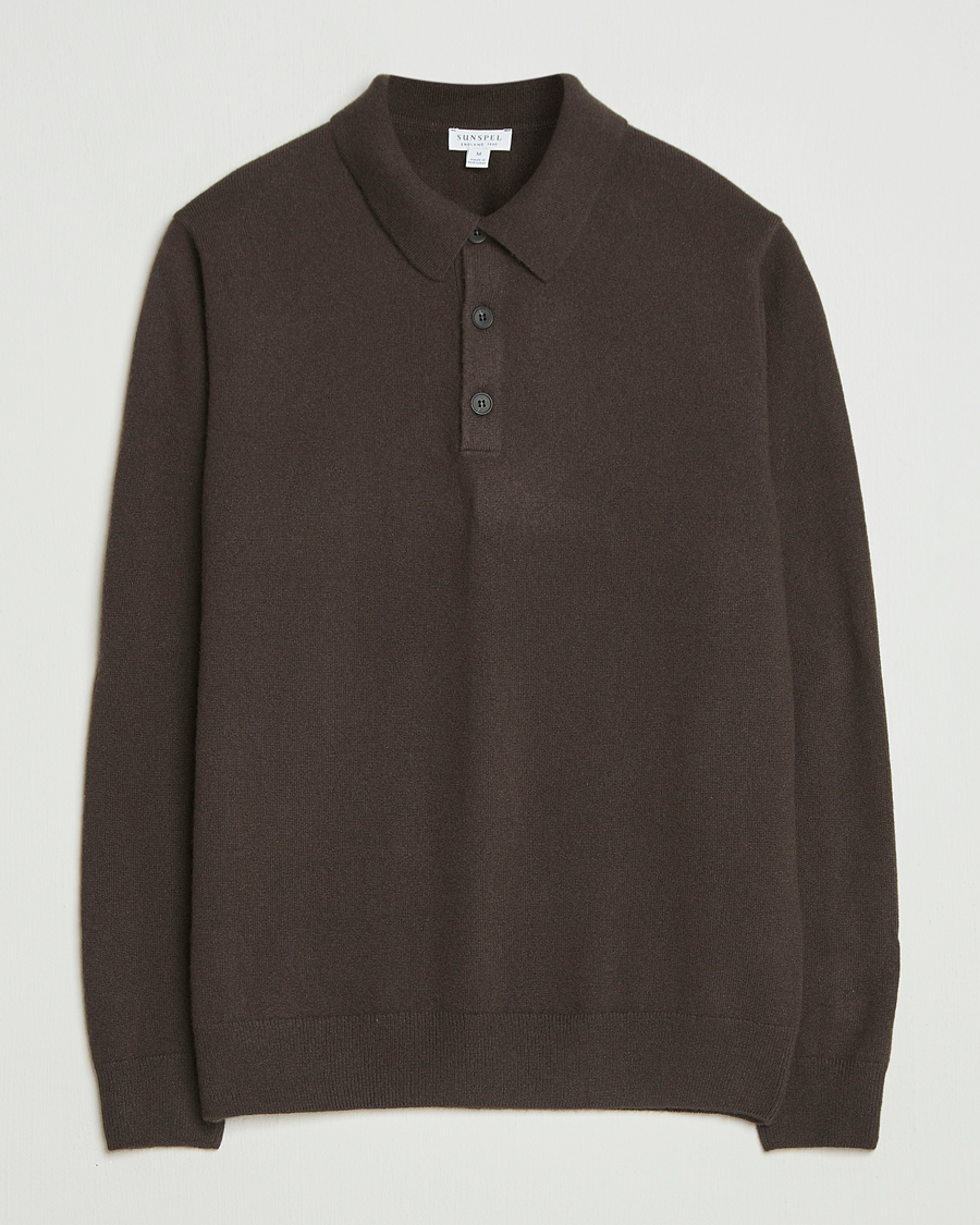 Homme | Pulls Et Tricots | Sunspel | Cashmere Polo Truffle