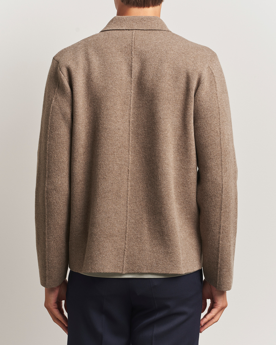 Homme | Pulls Et Tricots | Sunspel | Doubleface Wool Jacket Mink