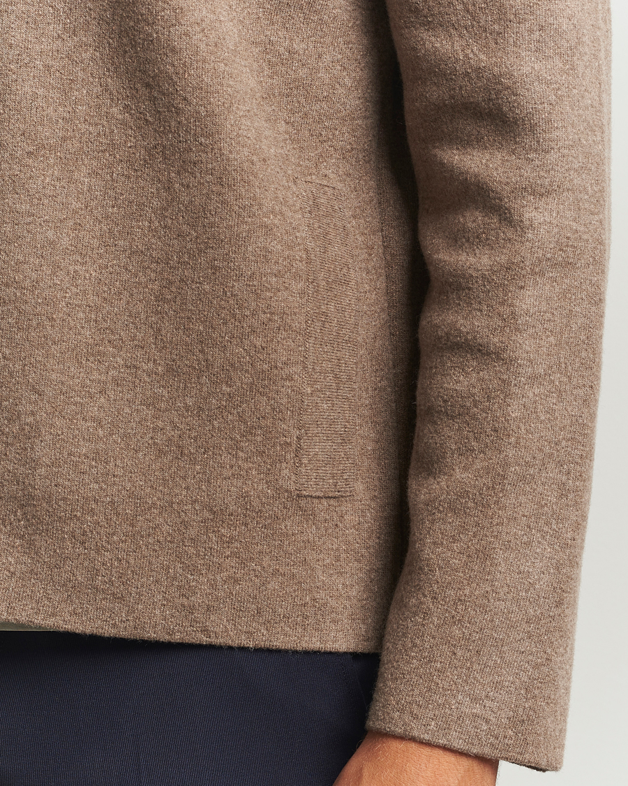 Homme | Pulls Et Tricots | Sunspel | Doubleface Wool Jacket Mink