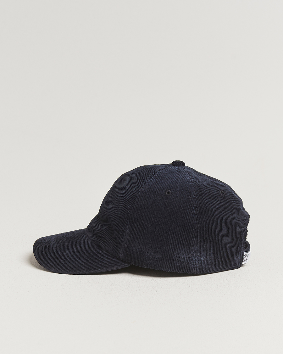 Homme | Bobs Et Casquettes | Sunspel | Corduroy Cap Navy