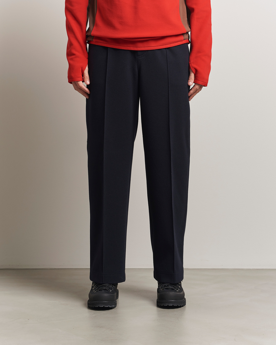 Homme | Pantalons | Moncler Grenoble | Brushed Cotton Drawstring Pants Navy