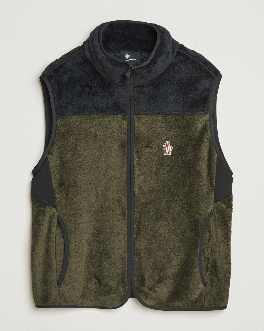 Homme | Gilets | Moncler Grenoble | Insulated Fleece Vest Forest Green