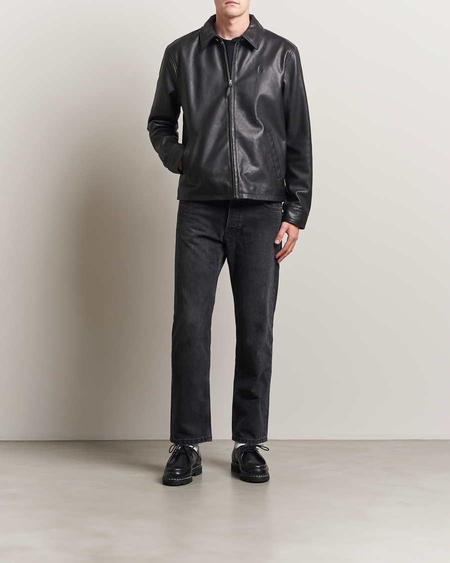 Homme | Manteaux Et Vestes | Polo Ralph Lauren | Maxwell Windbreaker Leather Jacket Polo Black