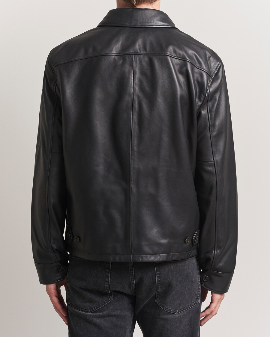 Homme | Manteaux Et Vestes | Polo Ralph Lauren | Maxwell Windbreaker Leather Jacket Polo Black