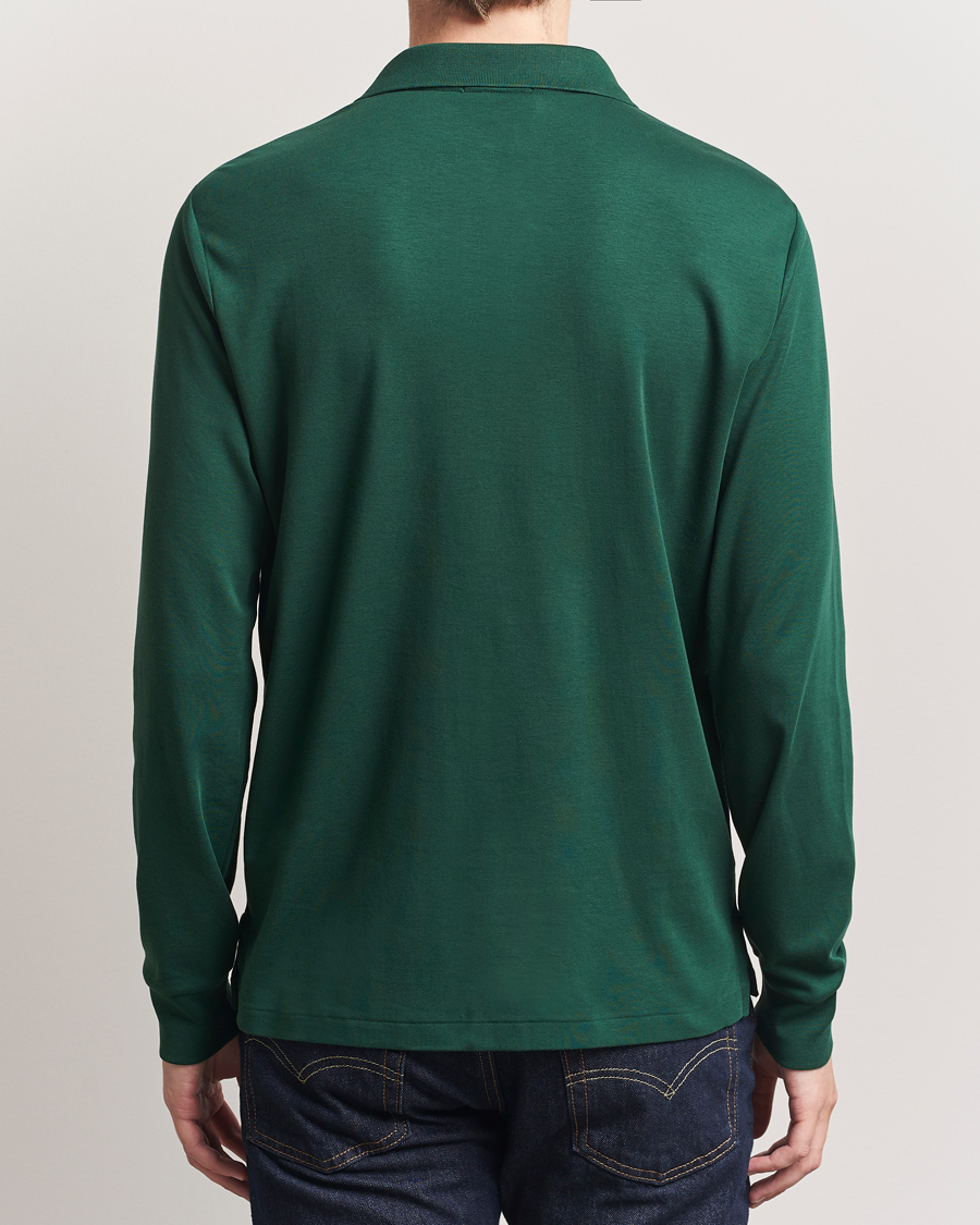 Homme | Polos | Polo Ralph Lauren | Pima Cotton Custom Slim Fit LS Polo Vintage Pine