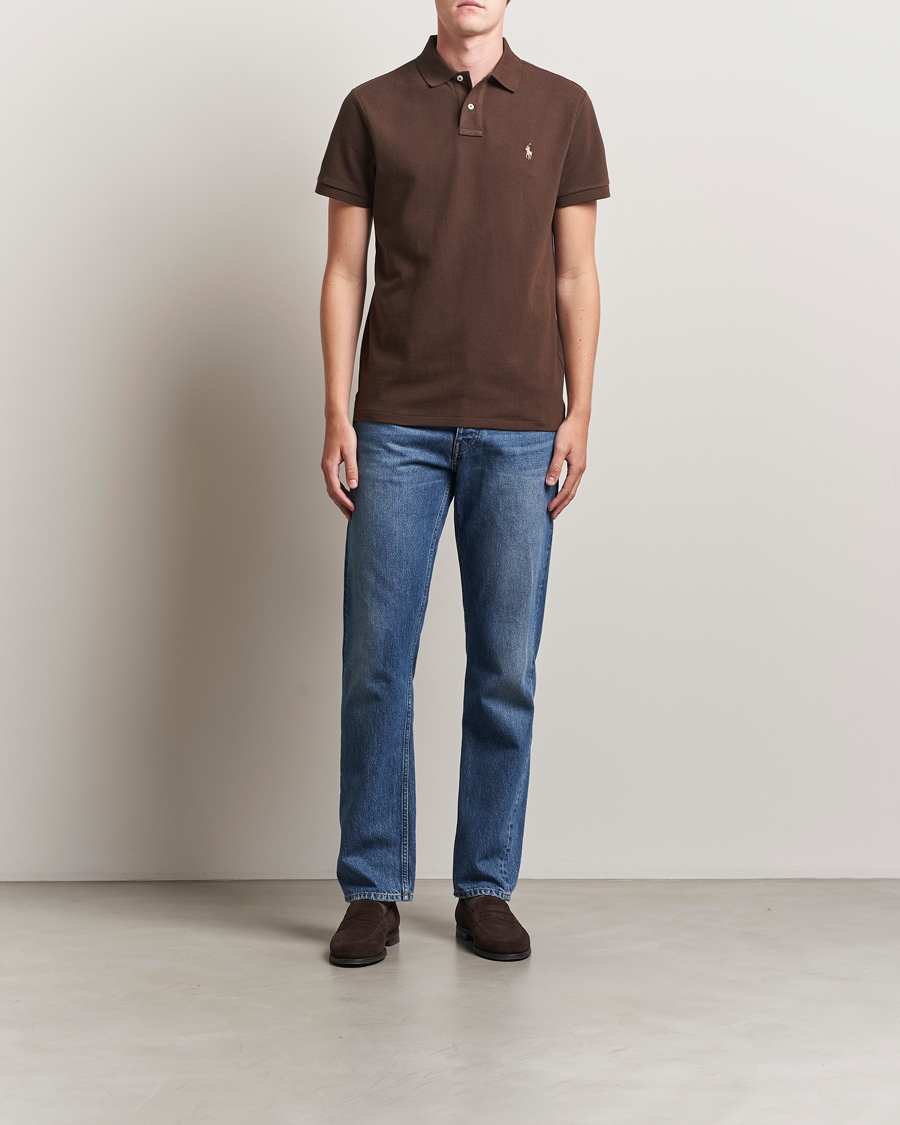Homme | Polos | Polo Ralph Lauren | Custom Slim Fit Polo Nutmeg Brown
