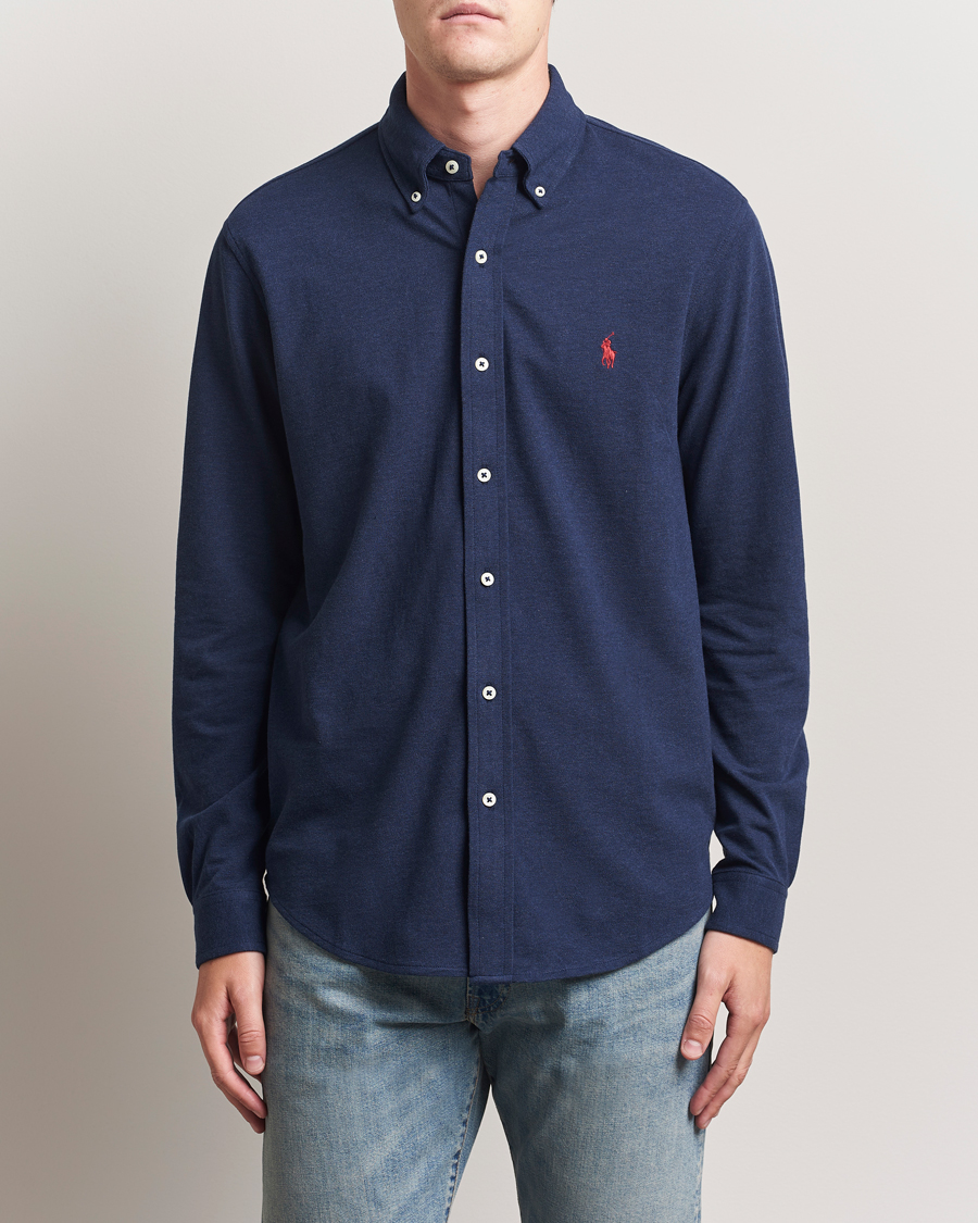 Homme | Chemises | Polo Ralph Lauren | Featherweight Mesh Shirt Spring Navy Heather