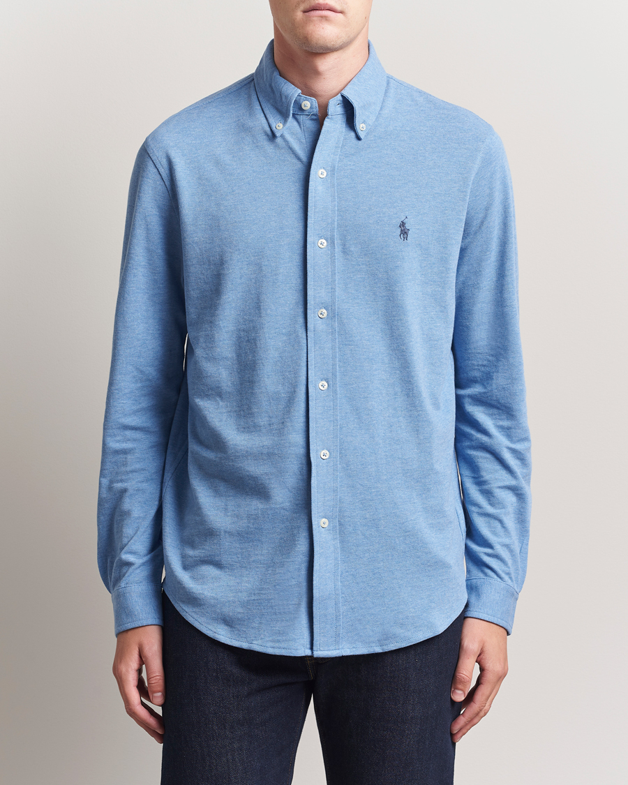 Homme | Chemises | Polo Ralph Lauren | Featherweight Mesh Shirt Soft Royal Heather