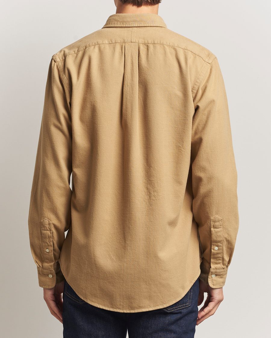 Homme | Chemises | Polo Ralph Lauren | Custom Fit Brushed Flannel Shirt RL Khaki