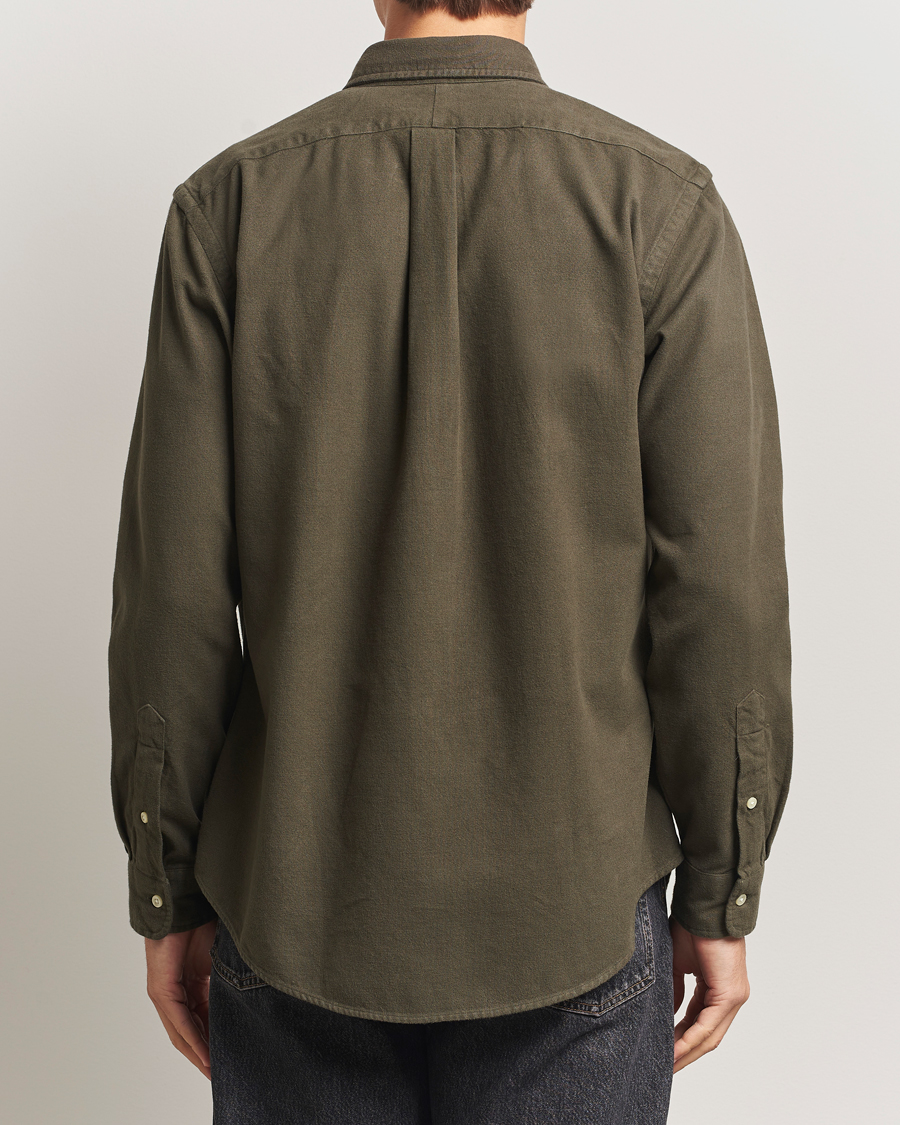 Homme | Chemises | Polo Ralph Lauren | Custom Fit Brushed Flannel Shirt Ranger Green