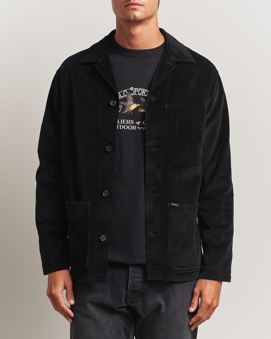 Heren | Overhemden | Polo Ralph Lauren | Corduroy Pocket Shirt Polo Black
