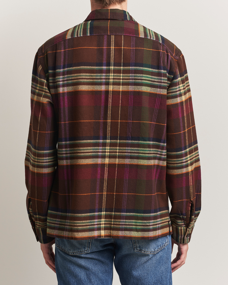 Homme | Chemises | Polo Ralph Lauren | Brushed Flannel Pocket Shirt Brown/Green