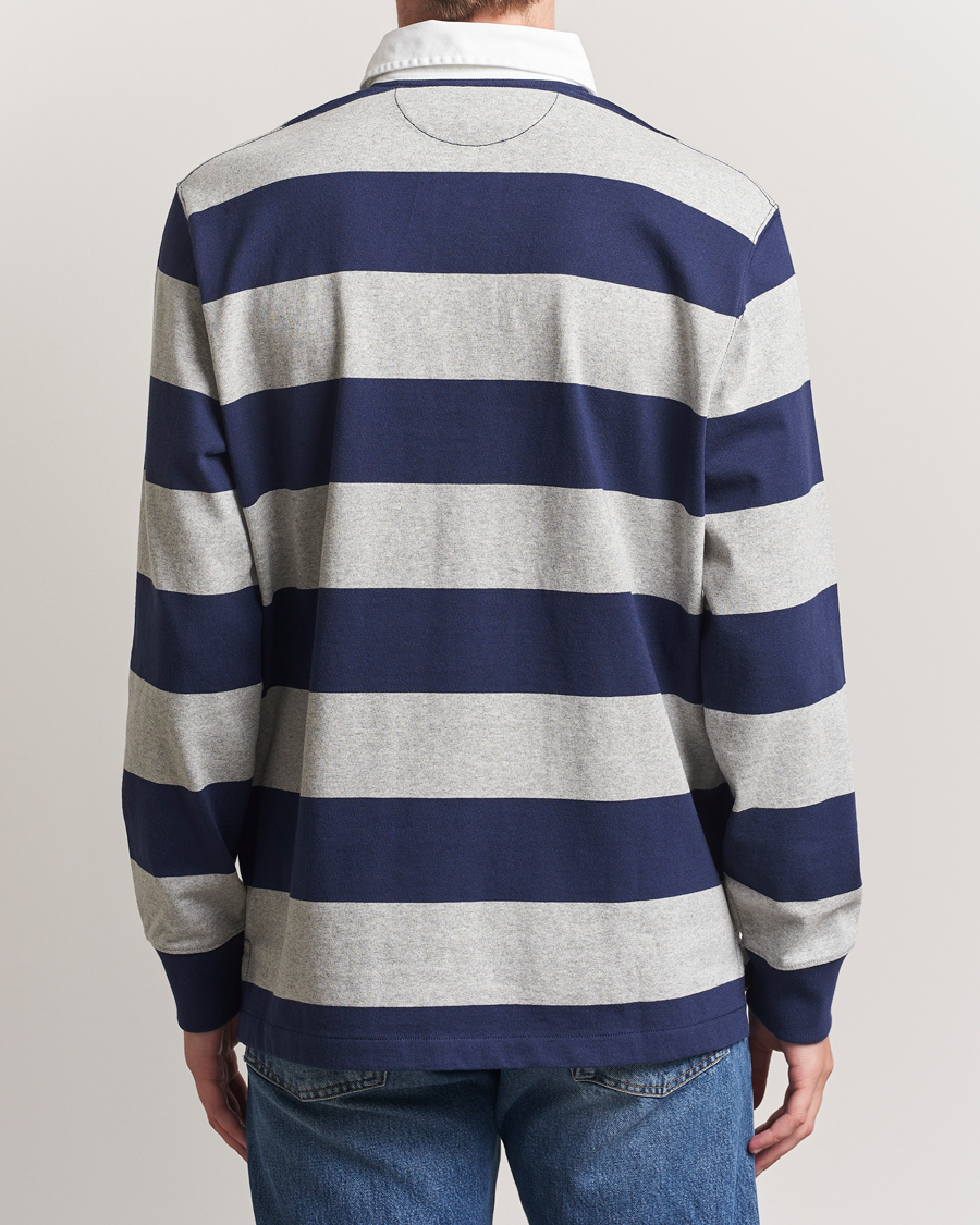 Homme | Pulls Et Tricots | Polo Ralph Lauren | Jersey Striped Rugger Navy/Andover Heather