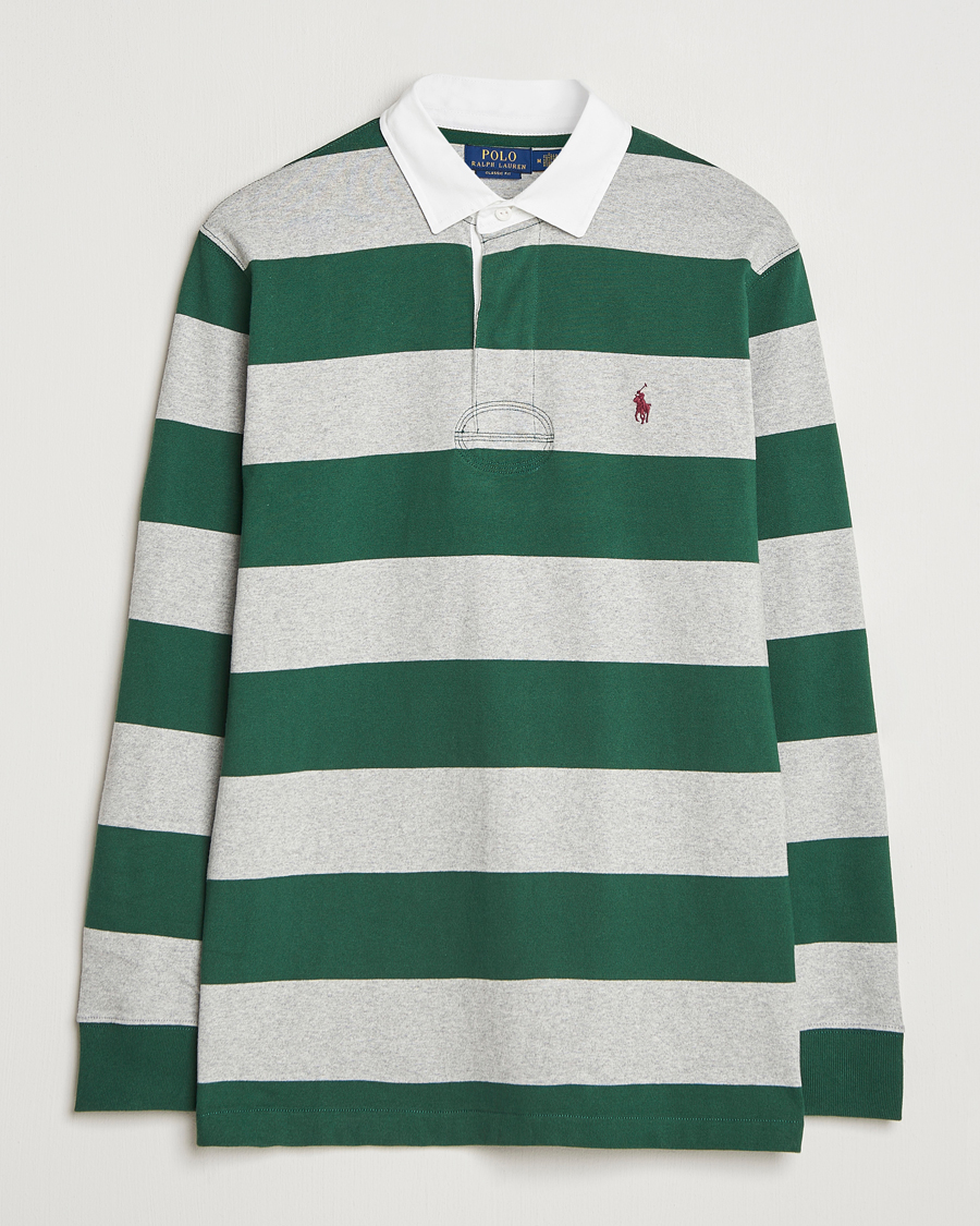 Homme | Pulls Et Tricots | Polo Ralph Lauren | Jersey Striped Rugger Vintage Pine/Andover Heather