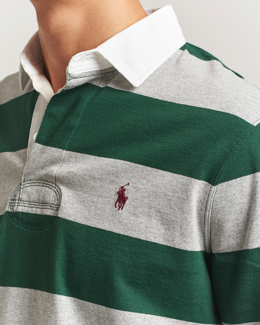Homme | Pulls Et Tricots | Polo Ralph Lauren | Jersey Striped Rugger Vintage Pine/Andover Heather