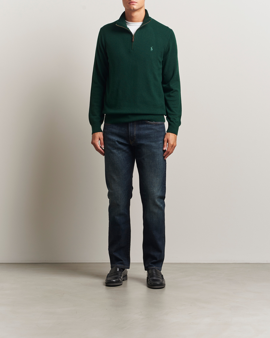 Homme | Pulls Et Tricots | Polo Ralph Lauren | Merino Half-Zip Sweater Moss Agate