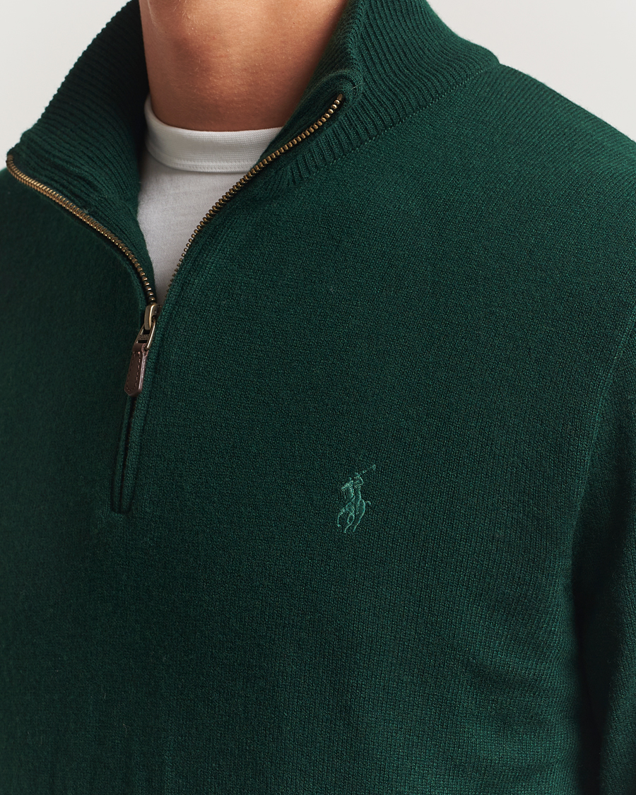 Homme | Pulls Et Tricots | Polo Ralph Lauren | Merino Half-Zip Sweater Moss Agate