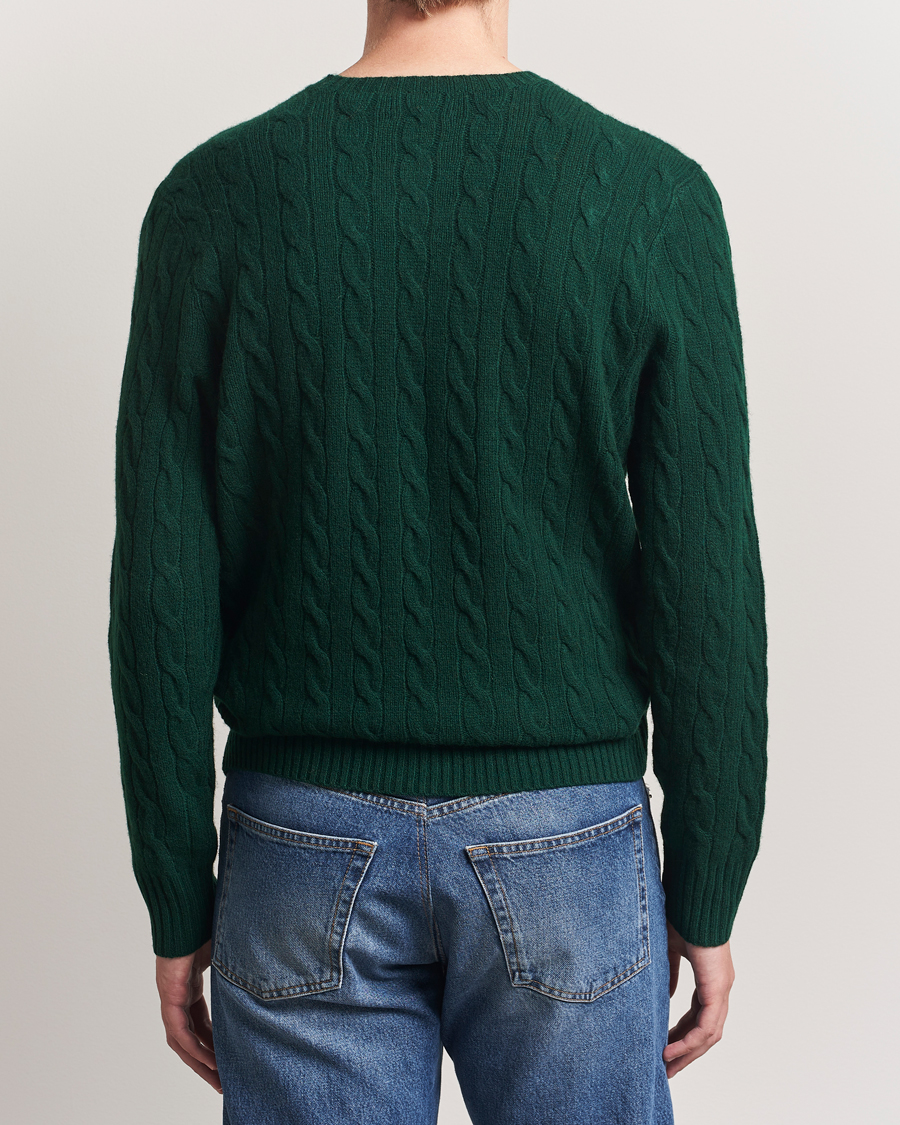 Heren | Truien | Polo Ralph Lauren | Wool/Cashmere Cable Crew Neck Moss Agate