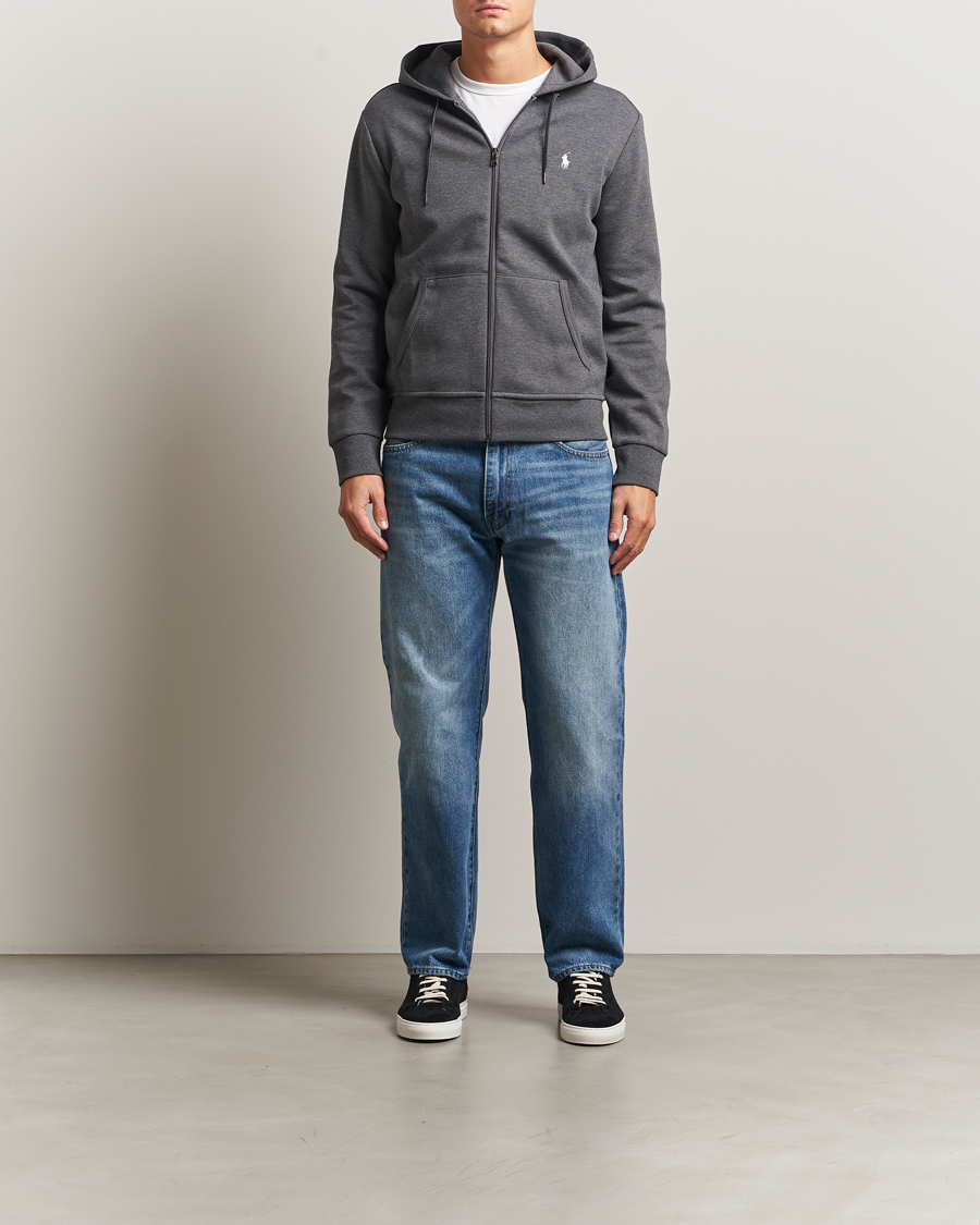 Heren | Truien | Polo Ralph Lauren | Double Knitted Full-Zip Hoodie Barclay Heather