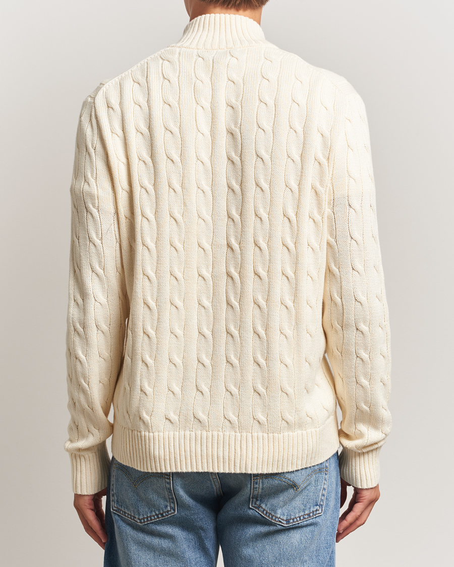 Heren | Truien | Polo Ralph Lauren | Cotton Cable Full Zip Andover Cream