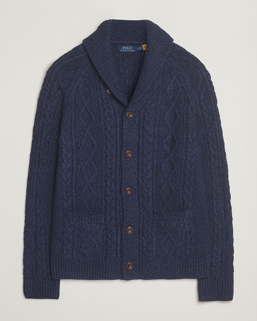 Heren | Truien | Polo Ralph Lauren | Cotton Shawl Cardigan Navy Heather