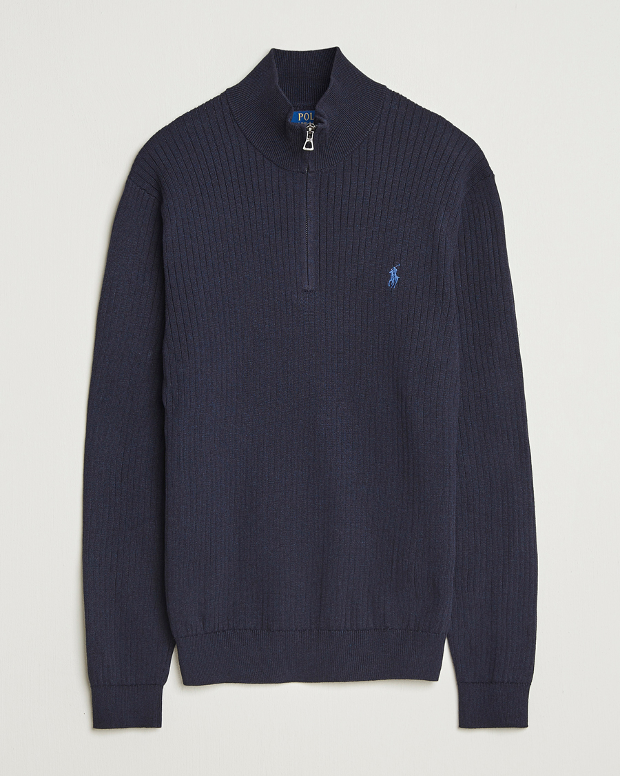 Homme | Pulls Et Tricots | Polo Ralph Lauren | Cotton Half Zip Navy Heather