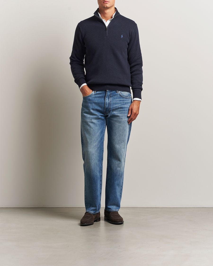 Homme | Pulls Et Tricots | Polo Ralph Lauren | Cotton Half Zip Navy Heather