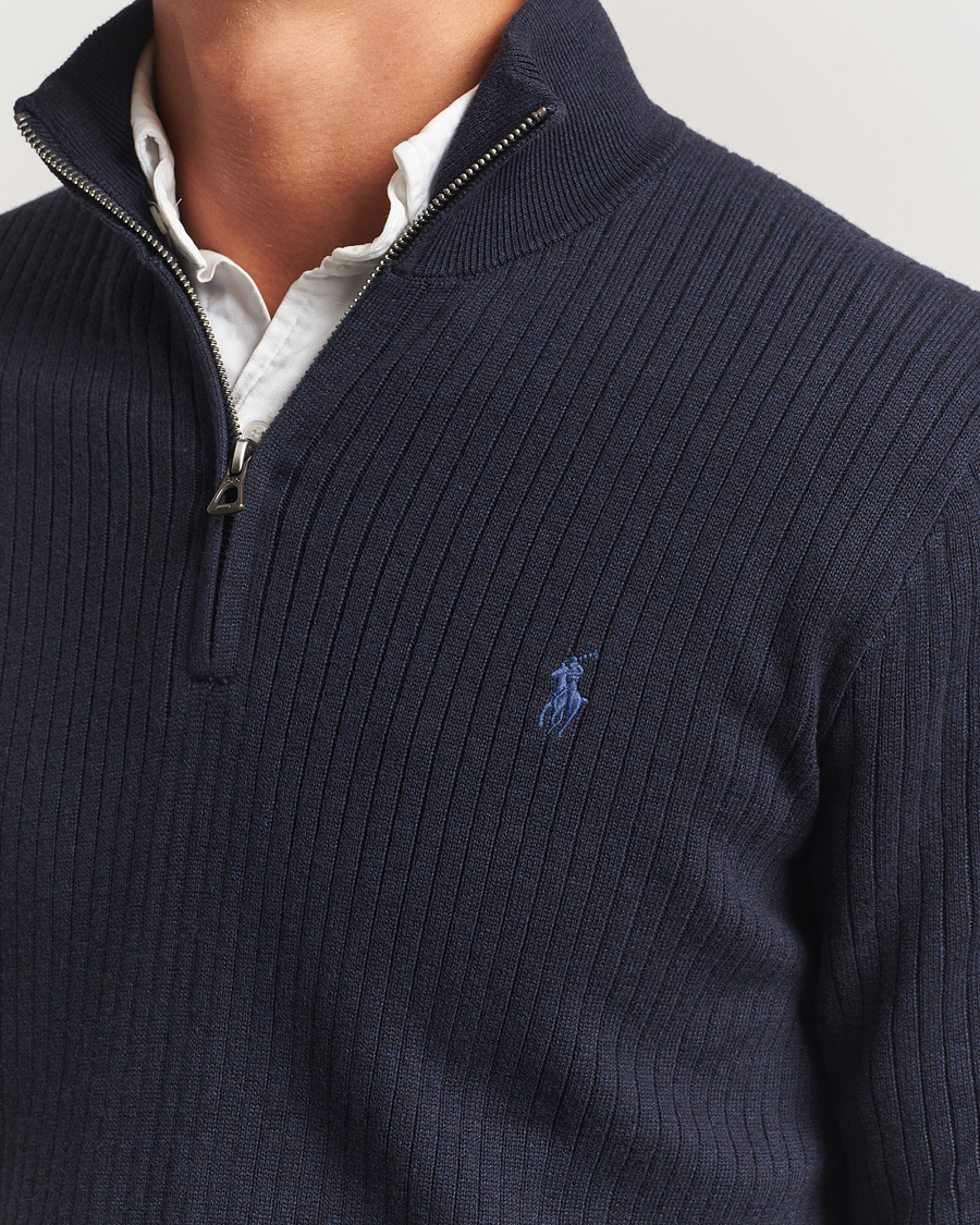 Homme | Pulls Et Tricots | Polo Ralph Lauren | Cotton Half Zip Navy Heather