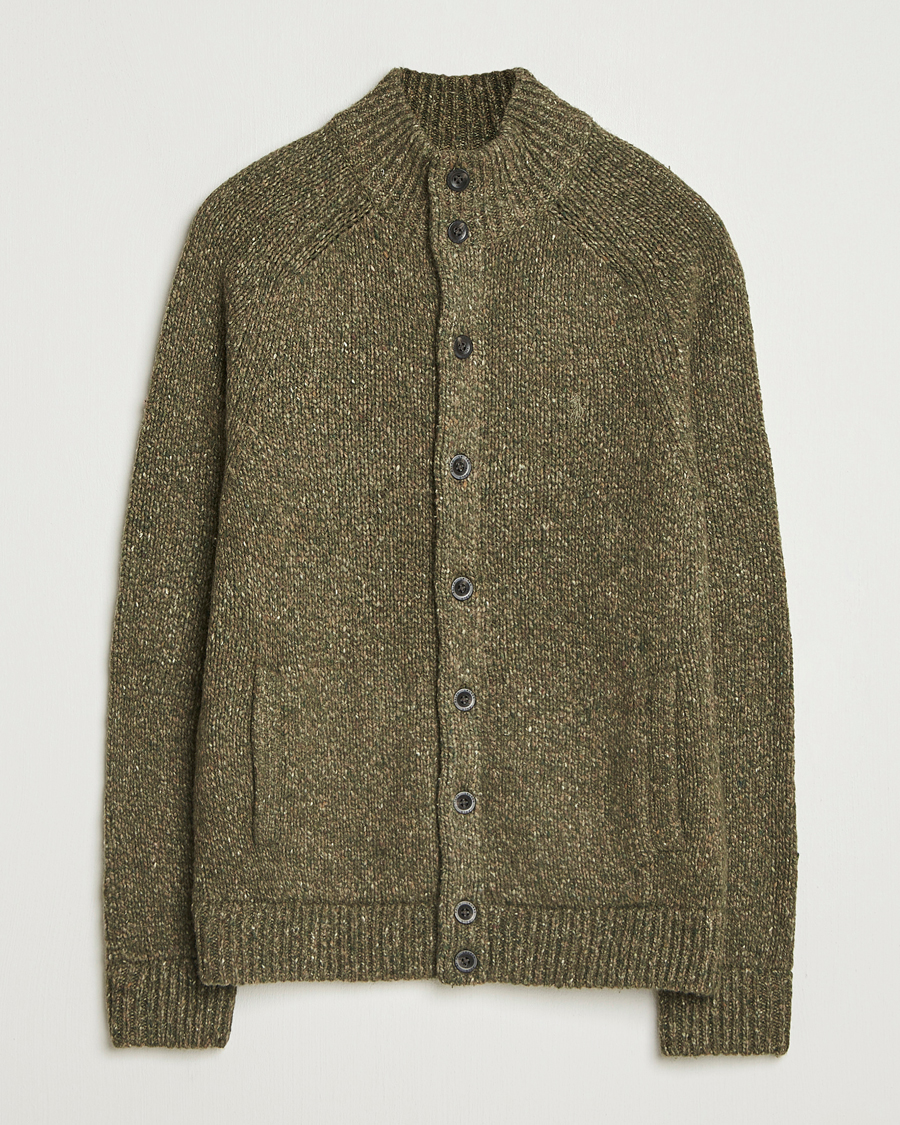 Heren | Truien | Polo Ralph Lauren | Wool Blend Button Cardigan Olive Marl