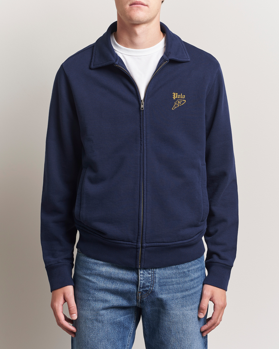 Homme | Pulls Et Tricots | Polo Ralph Lauren | Loopback Terry Full Zip Sweater Cruise Navy