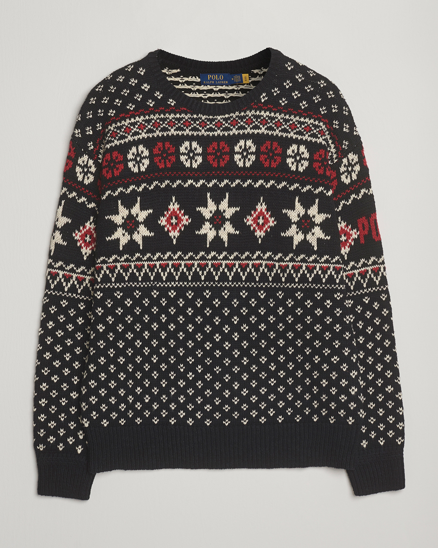Homme | Pulls Et Tricots | Polo Ralph Lauren | Cotton/Cashmere Sweater Black Combo