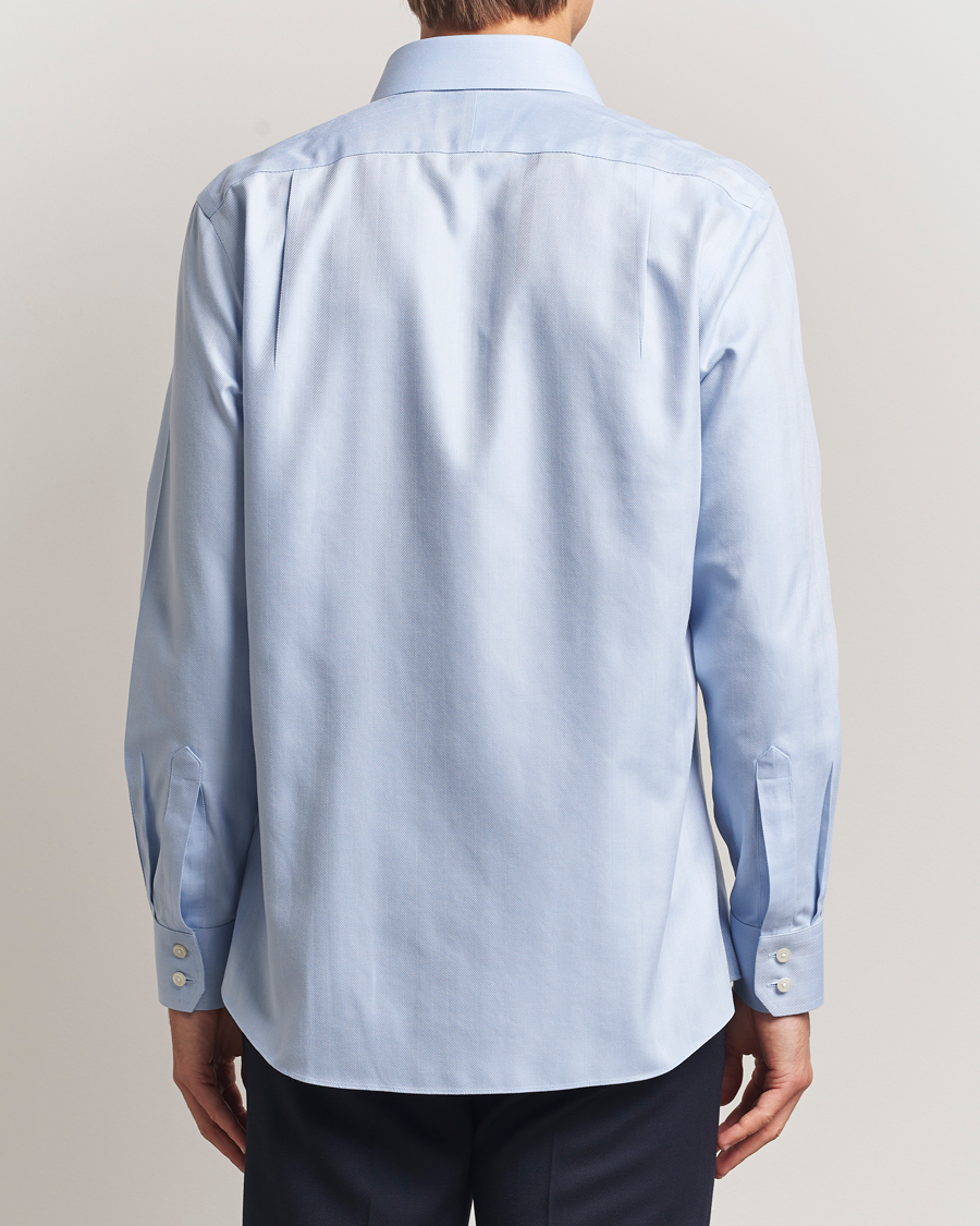 Homme | Chemises | Charles Tyrwhitt | Slim Fit Non Iron Herringbone Cut Away Shirt Sky
