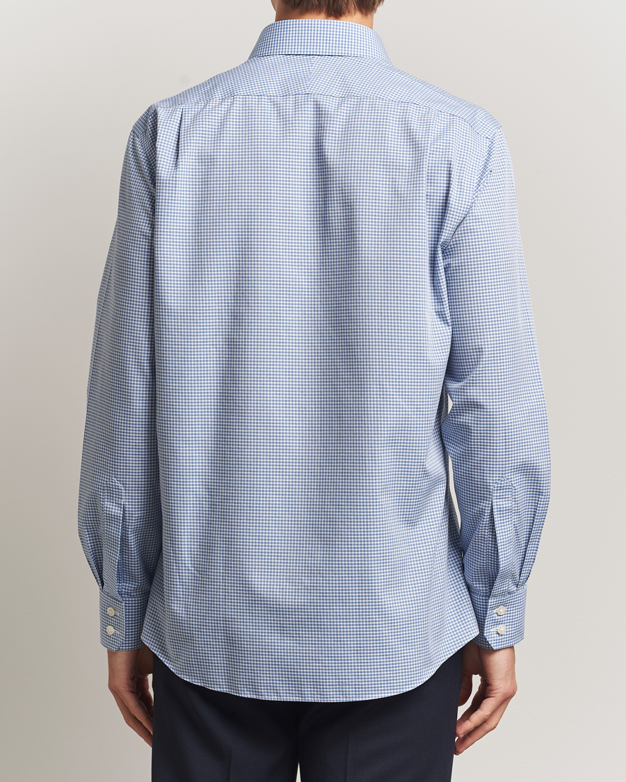 Heren | Overhemden | Charles Tyrwhitt | Slim Fit Non Iron Poplin Gingham Shirt Royal Blue