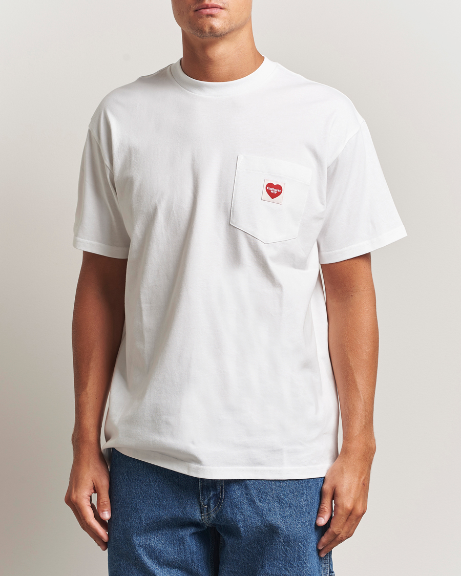 Homme | T-shirts | Carhartt WIP | Pocket Heart T-Shirt White