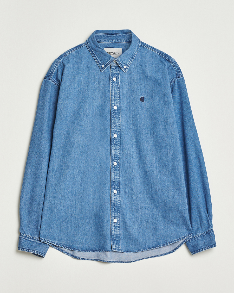 Heren | Overhemden | Carhartt WIP | Lucas Denim Shirt Blue