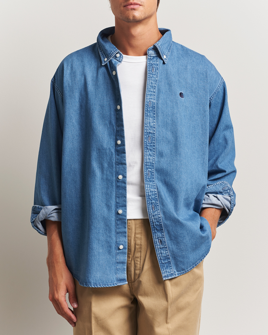 Heren | Overhemden | Carhartt WIP | Lucas Denim Shirt Blue