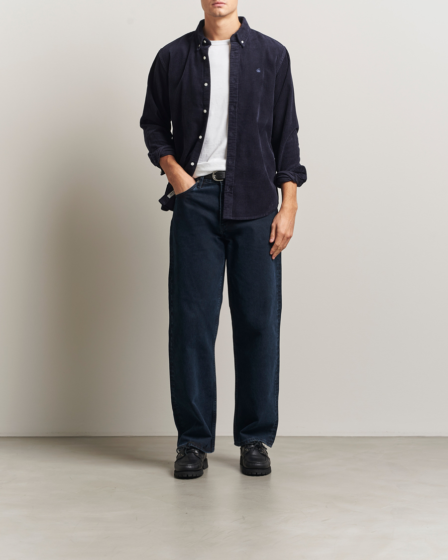 Heren | Overhemden | Carhartt WIP | Madison Cord Shirt Dark Navy