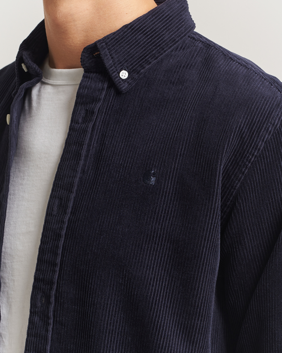 Heren | Overhemden | Carhartt WIP | Madison Cord Shirt Dark Navy