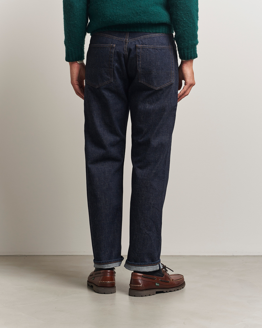 Homme | Jeans | Drake's | 5-Pocket Japanese Selvedge Jeans Indigo