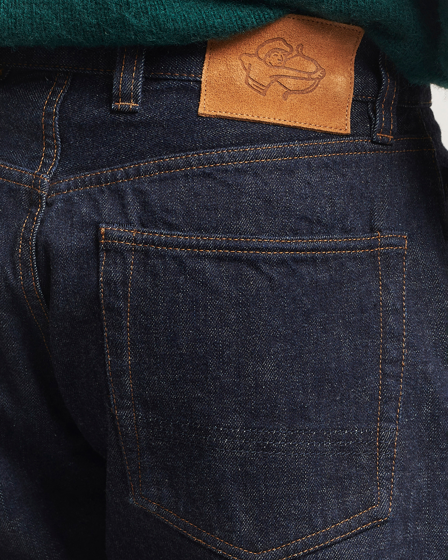 Homme | Jeans | Drake's | 5-Pocket Japanese Selvedge Jeans Indigo