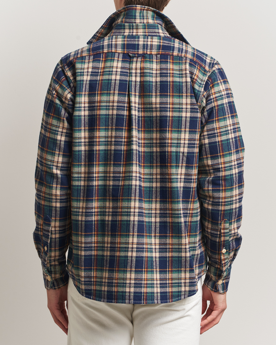 Heren | Overhemden | Drake's | Check Relaxed Block Shirt Multi